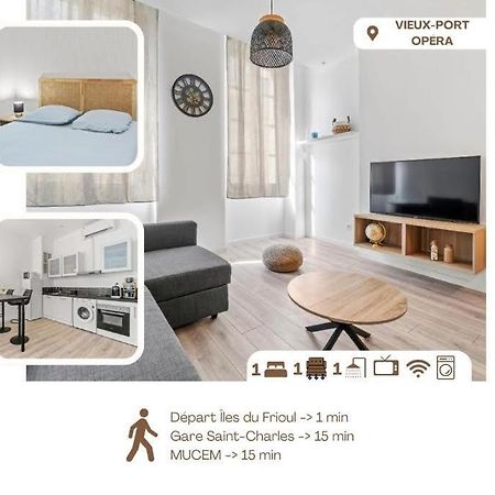Spacieux T2 Vieux Port Opera Marsiglia Esterno foto